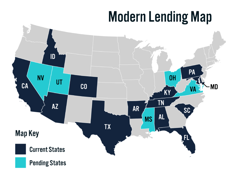 states we operate in: